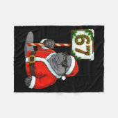 Couverture Polaire 67 Manatee Christmas Six Seven Meme Brainrot Manat (Devant (Horizontal))