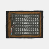 Couverture Polaire 67 Math Teacher Overload Six Seven Brainrot Meme C (Devant (Horizontal))