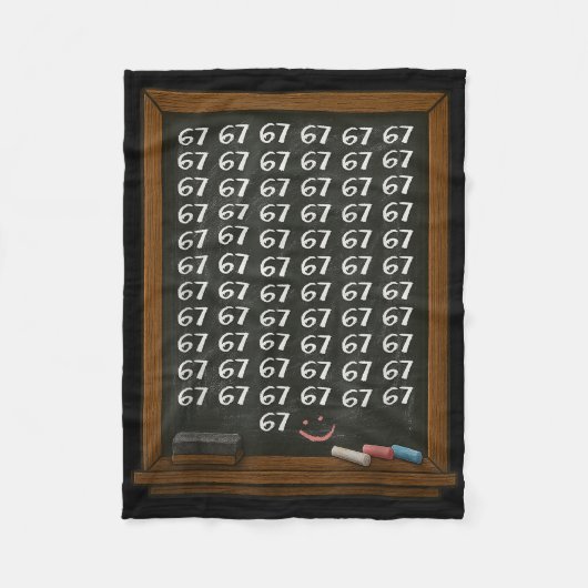 Couverture Polaire 67 Math Teacher Overload Six Seven Brainrot Meme C (Devant)