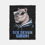 Couverture Polaire 67 Meme Capybara Funny Six Seven Bruh Capybara For (Devant)