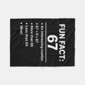 Couverture Polaire 67 Meme Fun Fact - Six Seven Génération Alpha Z Dr (Devant (Horizontal))