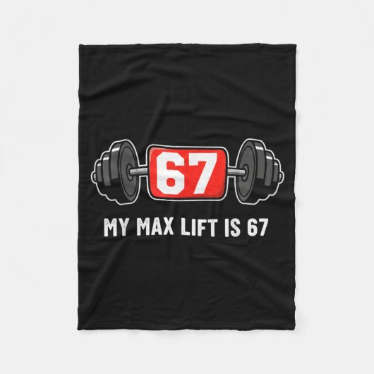 Couverture Polaire 67 Meme Funny 6 7 Six Seven Gym Workout Lifting We (Devant)