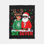 Couverture Polaire 67 Meme Funny Christmas Santa Six Seven (Devant)