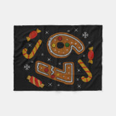 Couverture Polaire 67 Meme Gingerbread Candy Cane Christmas Ugly Swea (Devant (Horizontal))