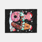 Couverture Polaire 67 Meme Kawaii Axolotl Capybara Christmas Ice Crea (Devant (Horizontal))