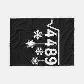 Couverture Polaire 67 Mème Prof de maths Noël Flocons Carré R (Devant (Horizontal))
