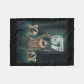 Couverture Polaire 67 Meme Raccoon Howling At The Moon 6 7 Funny Weir (Devant (Horizontal))