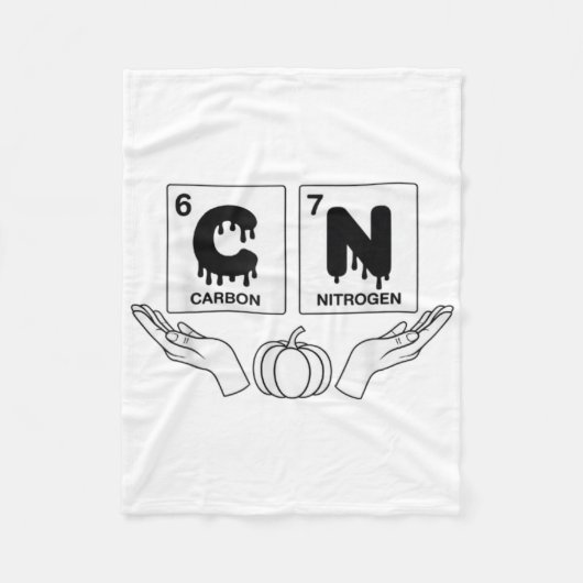 Couverture Polaire 67 Mème Science Chimie Drôle Citrouille Art Nerd J (Devant)