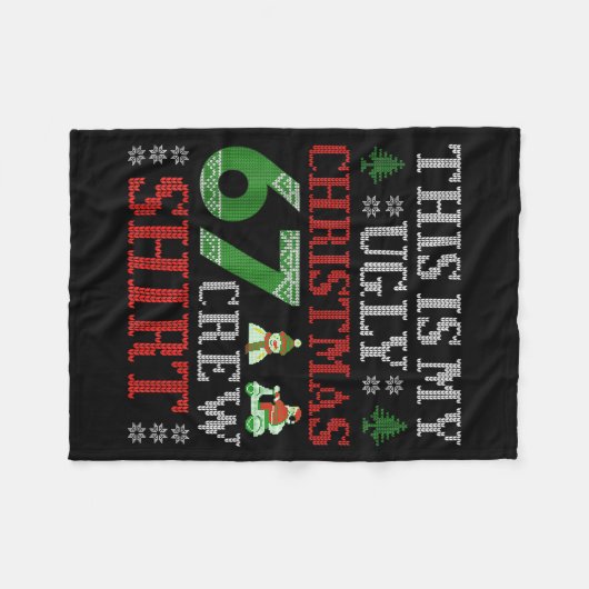 Couverture Polaire 67 Meme Six Seven Brainrot This Is My Ugly Christm (Devant (Horizontal))