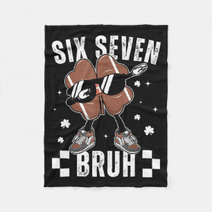 Couverture Polaire 67 Meme Six Seven Bruh Trèfle Football Saint-Patri