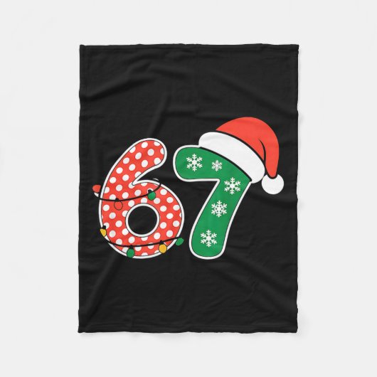 Couverture Polaire 67 Meme Six Seven Funny Christmas 6 7 Meme Men Wom (Devant)