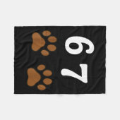 Couverture Polaire 67 Meme Six Seven Funny Dog Paw  (Devant (Horizontal))