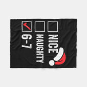 Couverture Polaire 67 Meme Six Seven Nice Naughty Christmas For Men W (Devant (Horizontal))