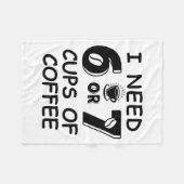 Couverture Polaire 67 Meme Teacher 6 7 Coffee C Need Six Seven Coffee (Devant (Horizontal))