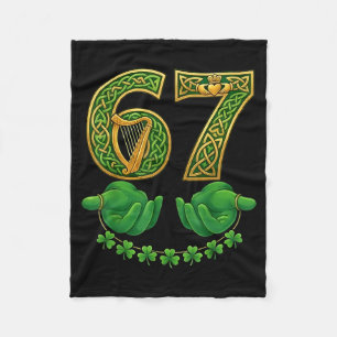 Couverture Polaire 67 Meme Trèfles Six Sept Trèfles 6-7 St-Patri