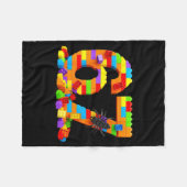 Couverture Polaire 67 Number Meme Six Seven 6 7 Building Blocks Gen A (Devant (Horizontal))