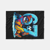 Couverture Polaire 67 Penguin Soccer Funny Winter Meme Gift  (Devant (Horizontal))