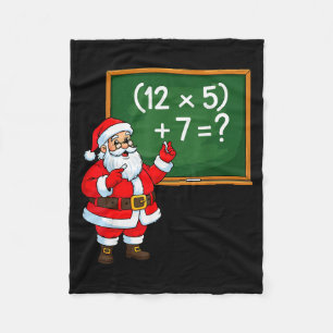 Couverture Polaire 67 Prof de Noël Santa Six Sept Mème Brainrot