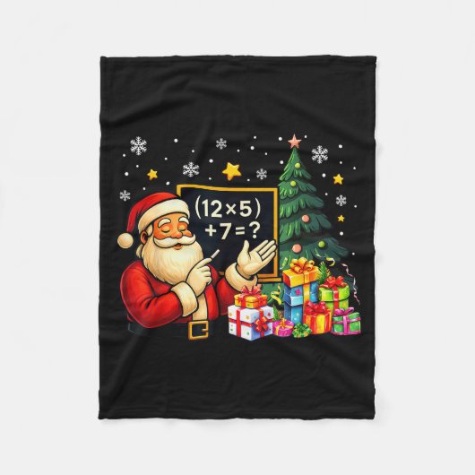 Couverture Polaire 67 Prof Santa Noël Six Sept Mème Brainrot (Devant)