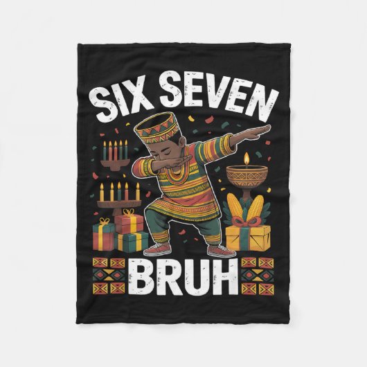 Couverture Polaire 67 Six Seven Bruh Kwanzaa Dabbing 6 7 Meme Funny C (Devant)
