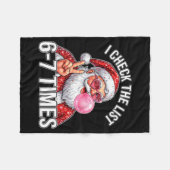 Couverture Polaire 67 Six Seven Drôle de Noël 6 7 Santa Meme Hommes W (Devant (Horizontal))