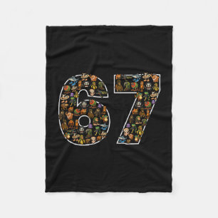 Couverture Polaire 67 Six Seven Italian Brainrot Gen Alpha Mème