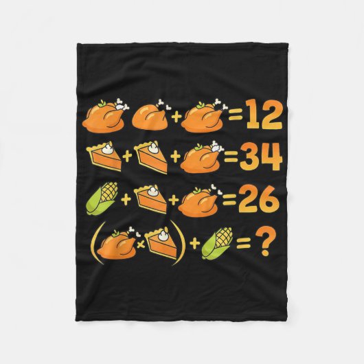 Couverture Polaire 67 Six Seven Meme Math Thanksgiving Equation Logic (Devant)