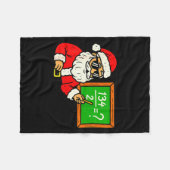 Couverture Polaire 67 Teacher Christmas Santa Six Seven Meme Brainrot (Devant (Horizontal))