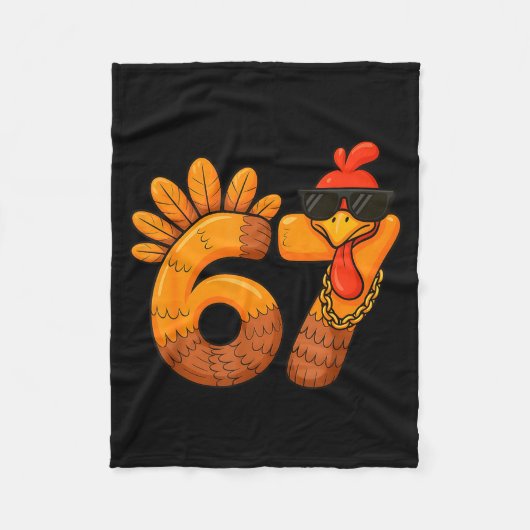 Couverture Polaire 67 Thanksgiving Funny Turkey Thanksgiving 67 Turke (Devant)