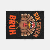 Couverture Polaire 67 Thanksgiving Six Seven Meme Turkey Bruh (Devant (Horizontal))