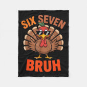 Couverture Polaire 67 Thanksgiving Six Seven Meme Turkey Bruh (Devant)
