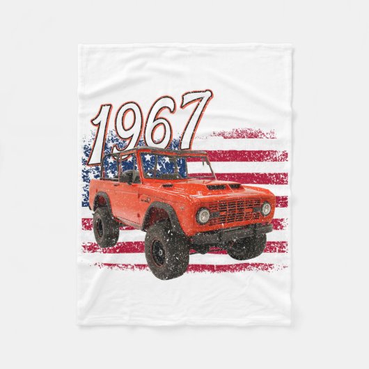 Couverture Polaire 67 Voiture Bronco Suv (Devant)