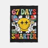 Couverture Polaire 67th Day Of School Funny 67 Days Smarter Teacher B (Devant)
