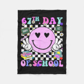 Couverture Polaire 67th Day Of School Funny 6 7 Teachers Students Mem (Devant)