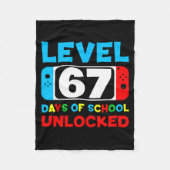 Couverture Polaire 67th Day Of School Level 67 Days Of School Unlocke (Devant)