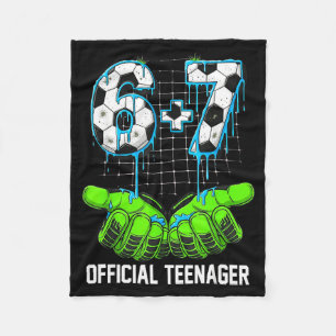 Couverture Polaire 6+7 = 13 ans garçons filles adolescent 13e anniver