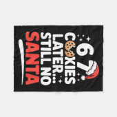 Couverture Polaire 6 7 Cookies Later Still No Santa Funny Six Seven M (Devant (Horizontal))