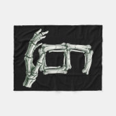 Couverture Polaire 6 7 Halloween Skeleton Funny 67 Meme Gen Alpha Six (Devant (Horizontal))