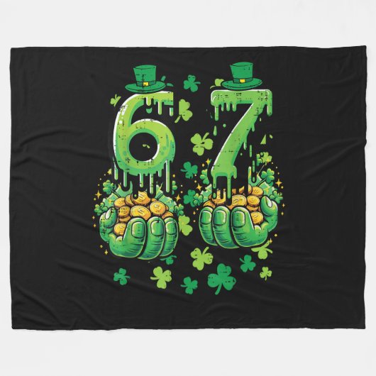 Couverture Polaire 6 7 Jour de la Saint-Patrick (Devant (Horizontal))