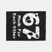 Couverture Polaire 6 7 Made For Each Other, Red 67 Christmas Couple V (Devant (Horizontal))