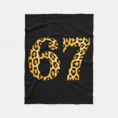 Couverture Polaire 6-7 Meme Leopard Cheetah Cool Six-seven  (Devant)
