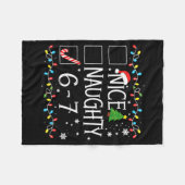 Couverture Polaire 6-7 Meme Nice Naughty 67 Christmas  (Devant (Horizontal))