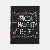 Couverture Polaire 6-7 Meme Nice Naughty 67 Christmas  (Devant)