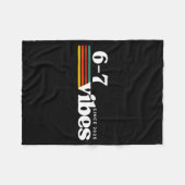 Couverture Polaire 6 7 Vibes 2025 67 Meme Trendy Retro Funny Saying  (Devant (Horizontal))