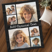 Couverture Polaire 6 Collage de photos Texte facultatif — CAN Edit Co