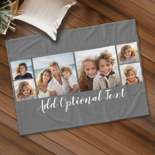 Couverture Polaire 6 Collage de photos -- Texte facultatif -- CAN Mod