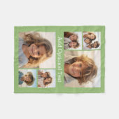 Couverture Polaire 6 Collage de photos Texte facultatif — PEUT Modifi (Devant (Horizontal))