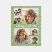 Couverture Polaire 6 Collage de photos Texte facultatif — PEUT Modifi (Devant)