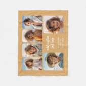 Couverture Polaire 6 Collage photo avec un script bounce tendance (Devant)