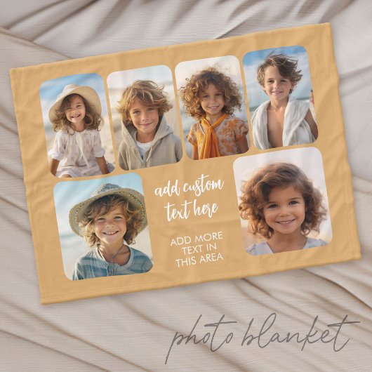 Couverture Polaire 6 Collage photo avec un script bounce tendance